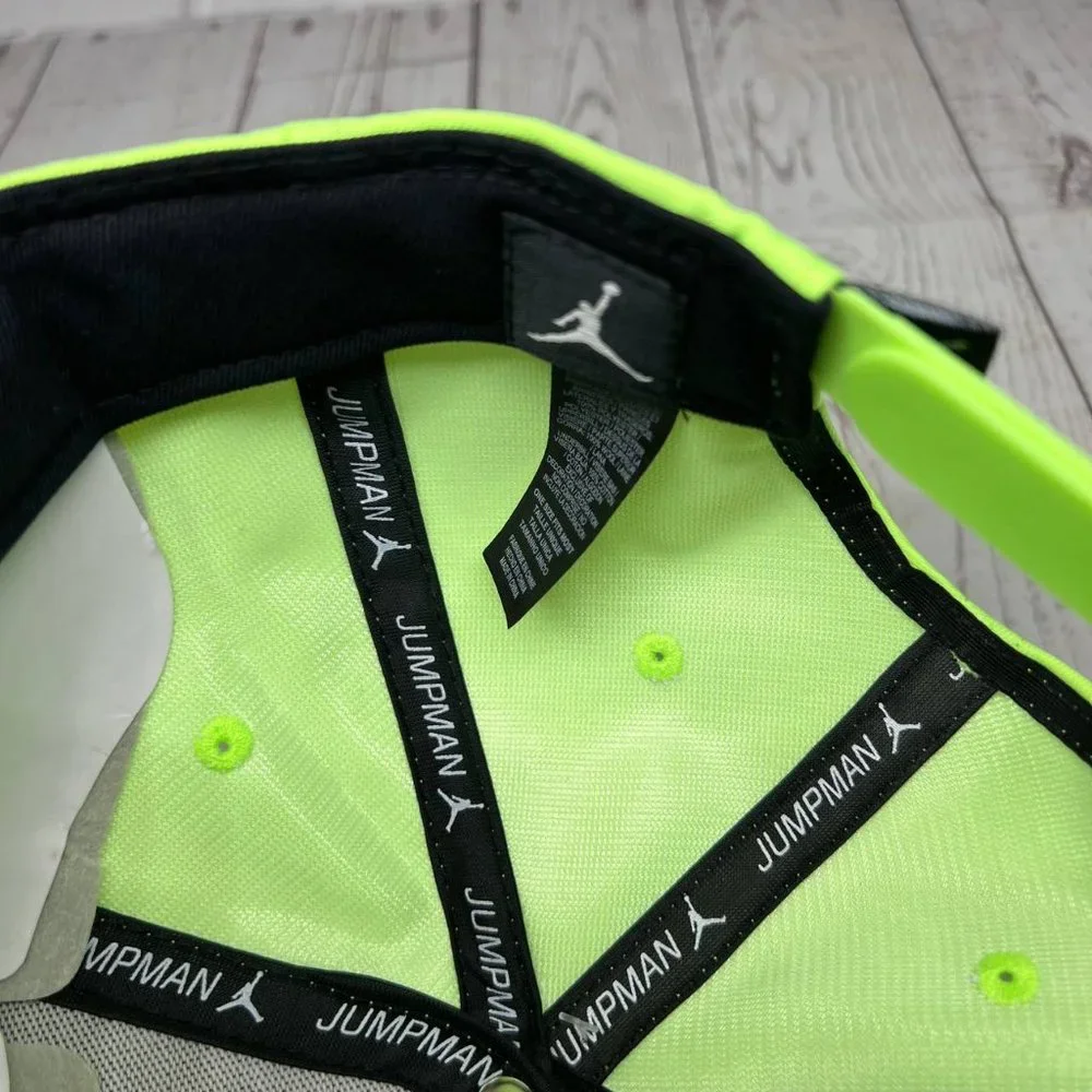 Air Jordan Blue and Lime Jumpman Hat Snapback Cap New Men‎